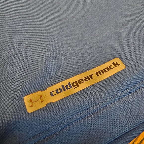 NWOT Women's Blue UNDER ARMOUR Coldgear Mock Baselayersz M - Picture 5 of 5